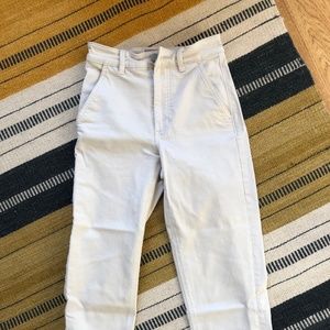 Everlane straight leg crop (sandstone)